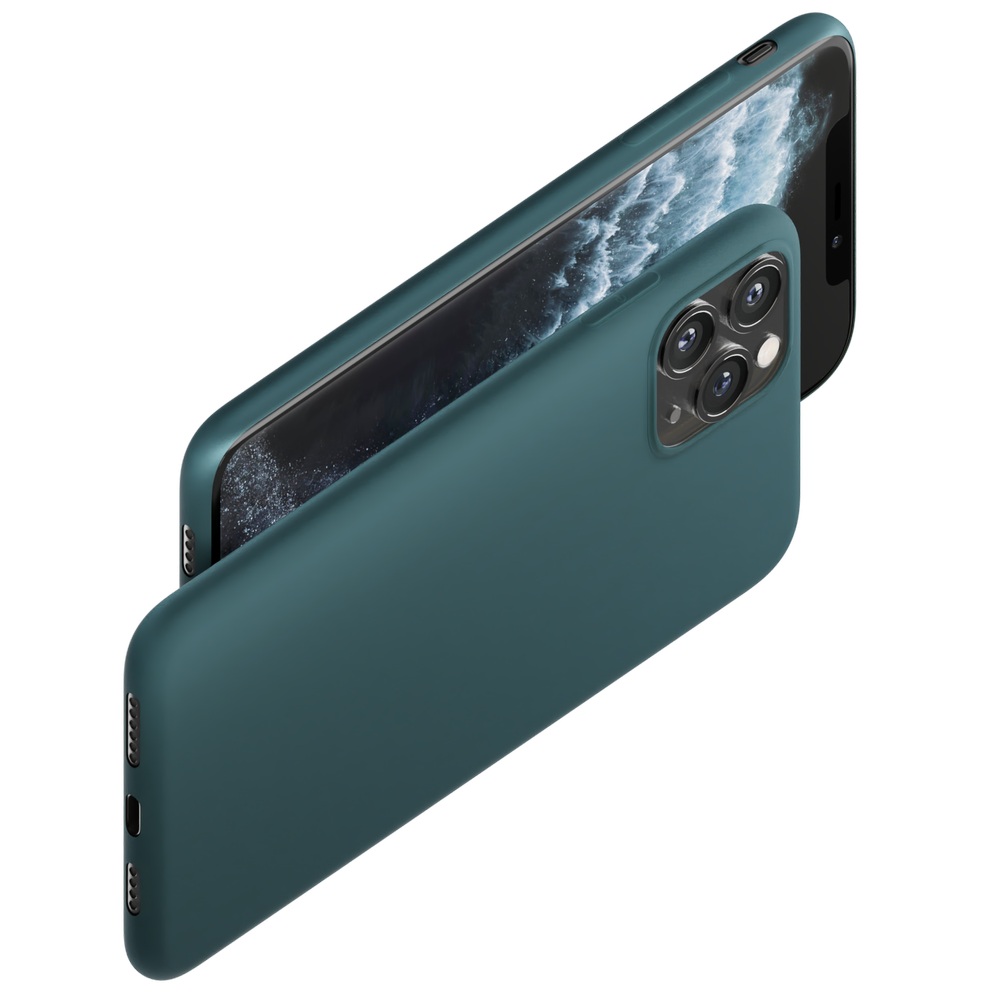 Dėklas iPhone 14 Pro Max iš 3mk Matt Case serijos - tamsiai žalias