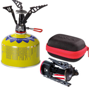 Lengviausia turisto viryklė dujų kasetėms (vožtuvas ar sriegis) SPARK 80gram 2.6kW
