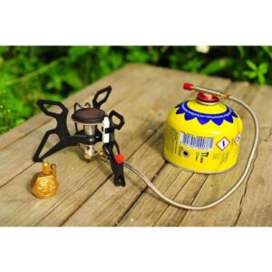 Turisto viryklė su dujų šildytuvu ir piezo uždegikliu SPIDER PRO 3kW