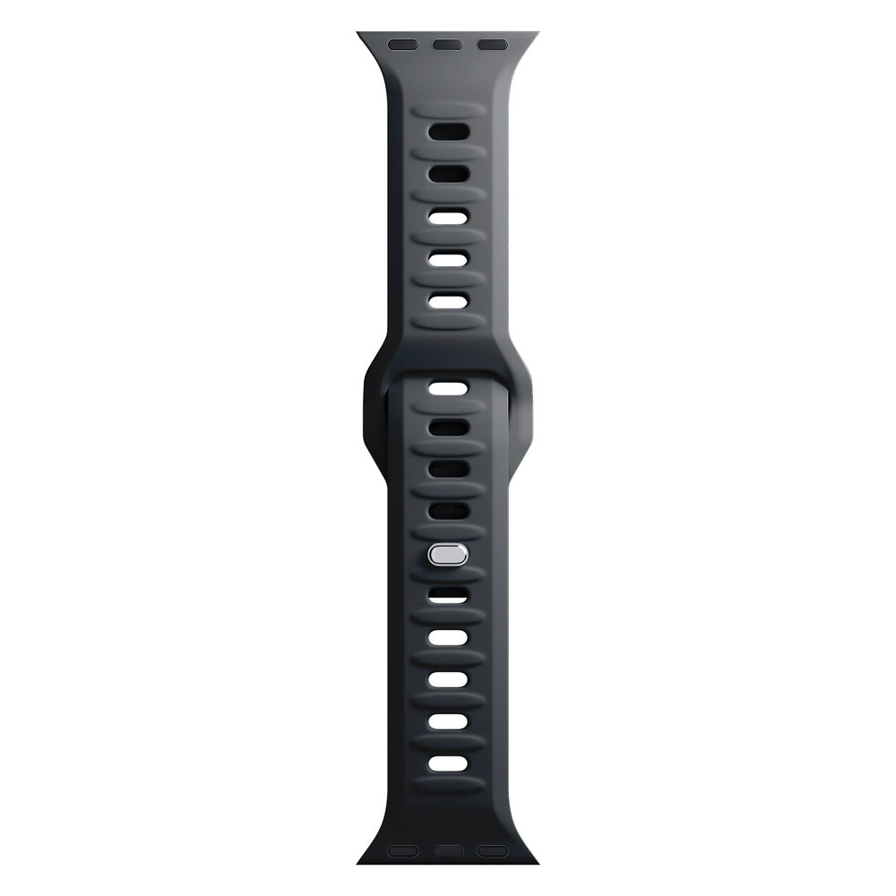 3mk silikoninis laikrodžio dirželis, skirtas Apple Watch 38 / 40 / 41 mm - juodas