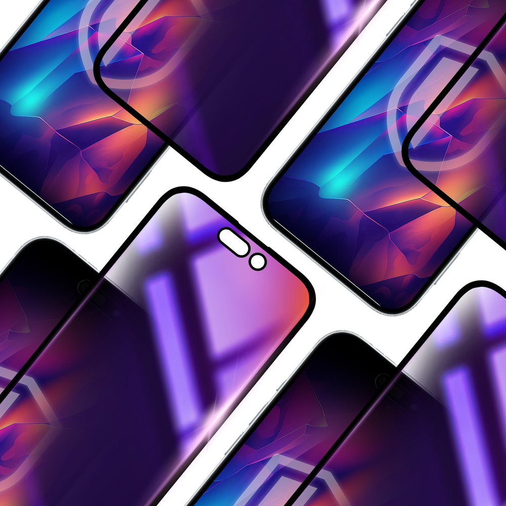 3mk Rainbow Privacy grūdintas stiklas, skirtas Apple iPhone 15 Pro Max