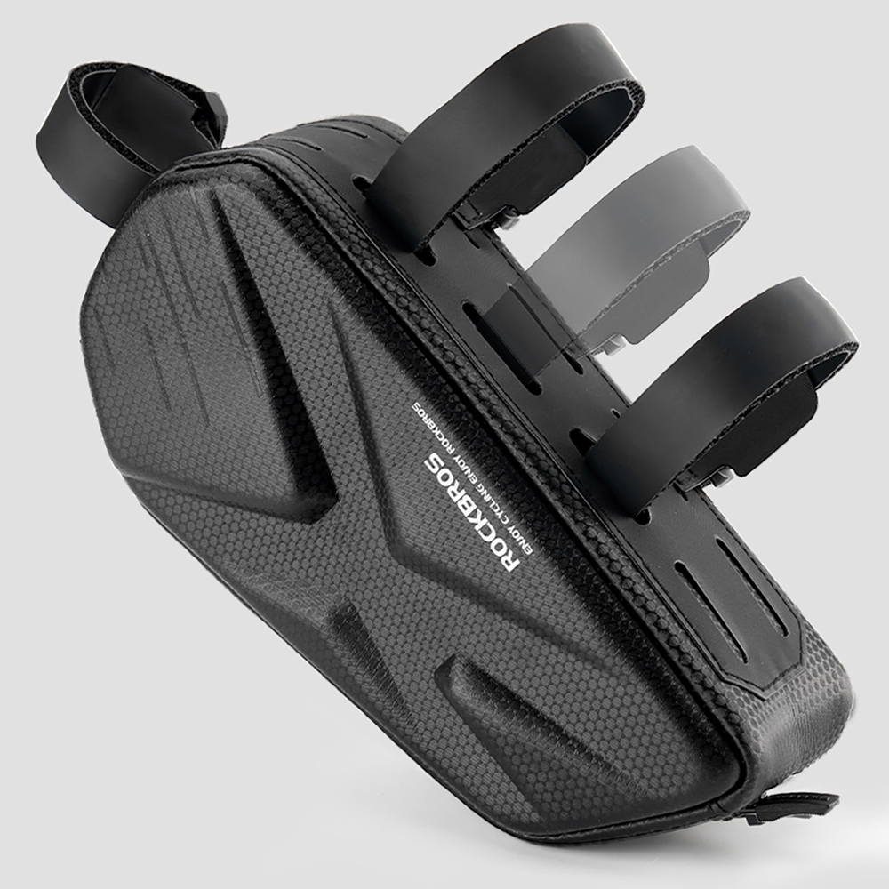 Rockbros Dviračio krepšys, Rigid, Rėmas, Top Tube, 1.4l - Juoda