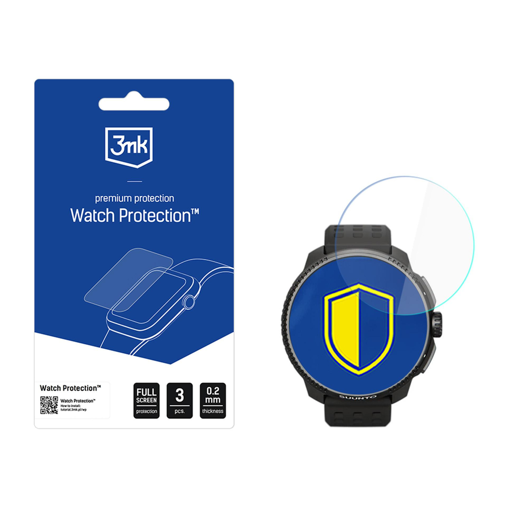 Išmaniojo laikrodžio ekrano apsauga 3mk Watch Protection FlexibleGlass, skirta Suunto Race All (49mm)