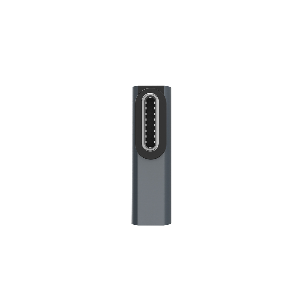 Wozinsky WPKB-01 USB-C - USB-C 40Gb/s 240W 8K OTG šoninis kampuotas adapteris - pilka