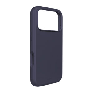 Dėklas Puro Icon Mag Pro iš skysto silikono, skirtas iPhone 17 Pro, suderinamas su MagSafe, su kameros apsauga ir aliuminiais mygtukais - tamsiai mėlynas