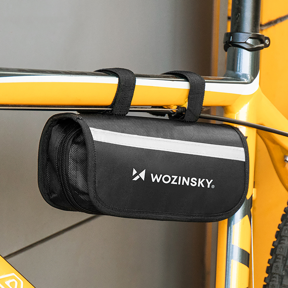 Wozinsky WMZ-01N įrankių komplektas, 16 į 1 dviračio multitool, pompa, raktai, vidinės padangos komplektas - juodas
