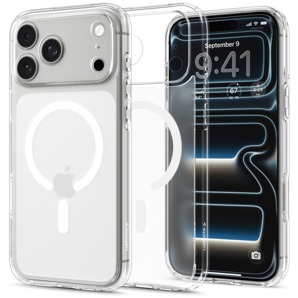 Dėklas Spigen Ultra Hybrid MagSafe iPhone 17 Pro / 18 Pro, matinis baltas