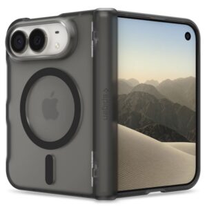 Dėklas Spigen Ultra Hybrid Pro MagSafe iPhone Duo, matinis juodas