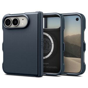 Spigen Tough Armor T MagSafe dėklas iPhone Duo - mėlyna