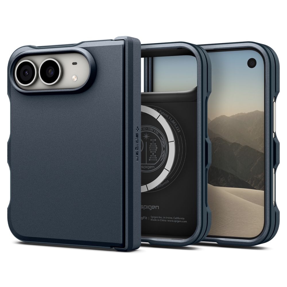 Spigen Tough Armor T MagSafe dėklas iPhone Duo - mėlyna