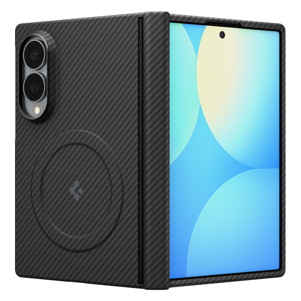 Dėklas Spigen AirSkin Aramid MagFit Galaxy Z Fold 8, juodas