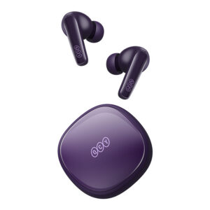 QCY T13X ausies viduje nuotolinės žarnos su ENC IPX5 Bluetooth 5.3 - violetinė