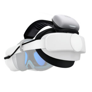 BoboVR P4U galvos dirželis su baterija PICO 4 Ultra ir Ultra Enterprise - Balta ir juoda