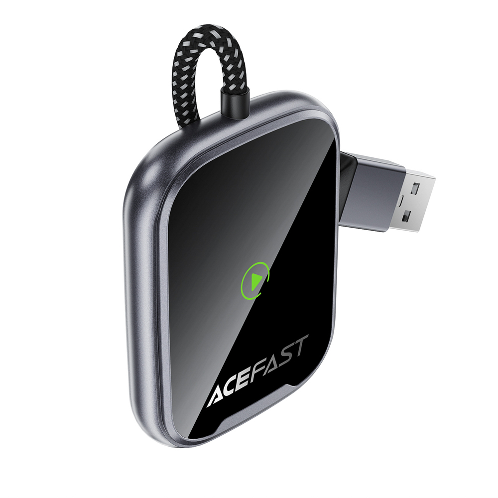 Acefast QC1 belaidis automobilio adapteris - pilka