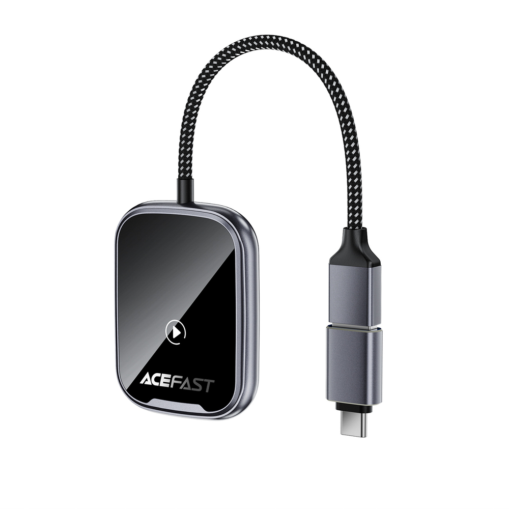 Acefast QC1 belaidis automobilio adapteris - pilka