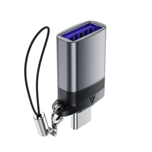 Acefast J7 USB-A - USB-C adapteris - pilka