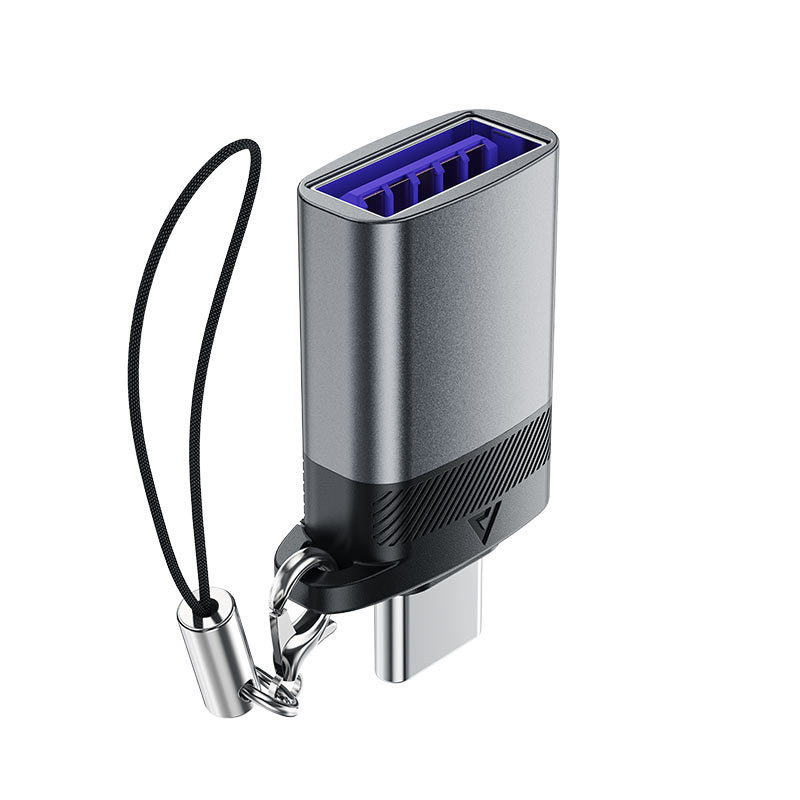 Acefast J7 USB-A - USB-C adapteris - pilka