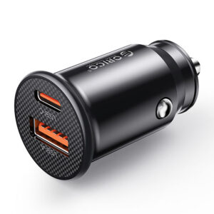 Orico PowerMini 30W USB-C + USB-A Automobilinis Įkroviklis - Juodas