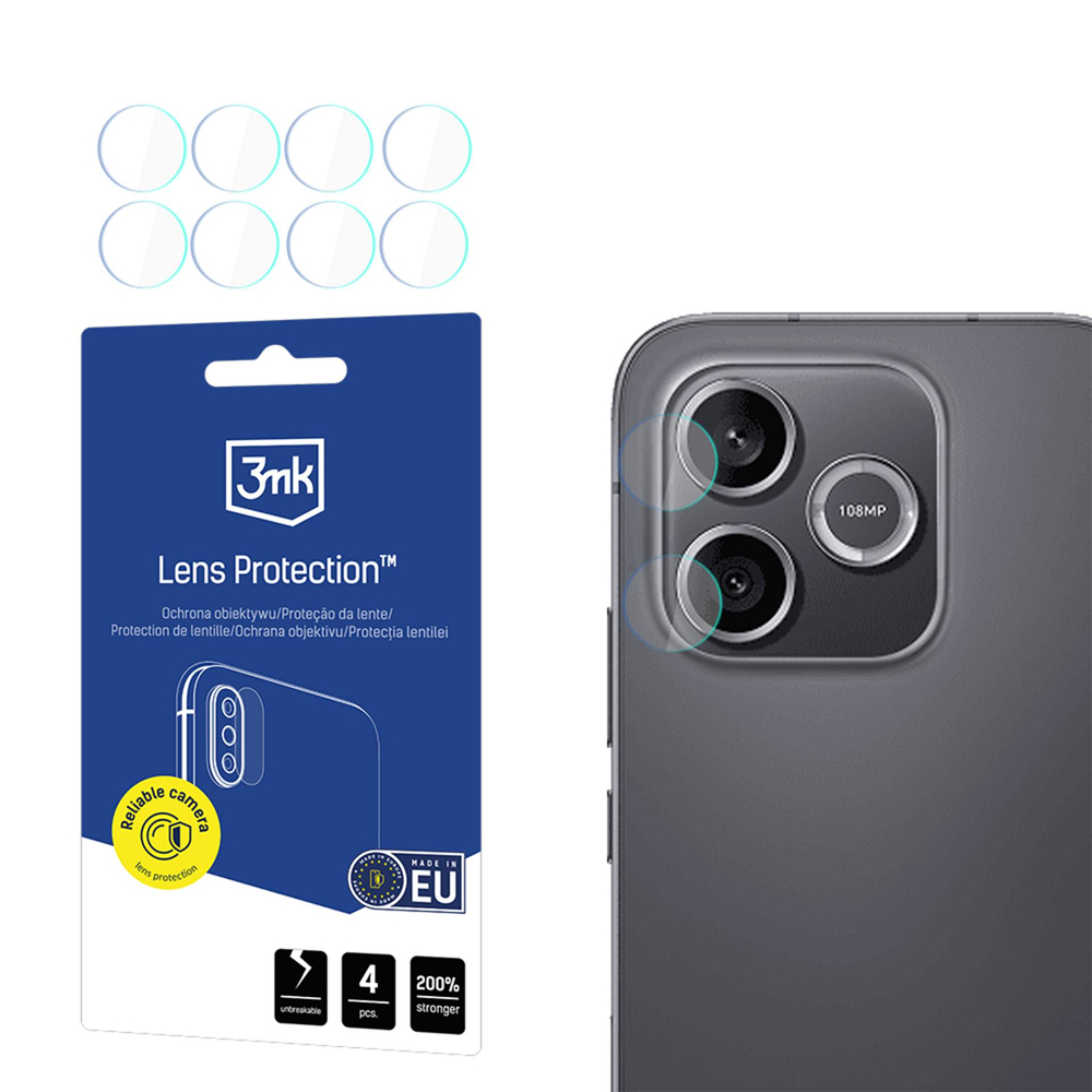 3mk Lens Protection™ hibridinis kameros lęšio apsauginis stiklas, skirtas Honor 600 Lite