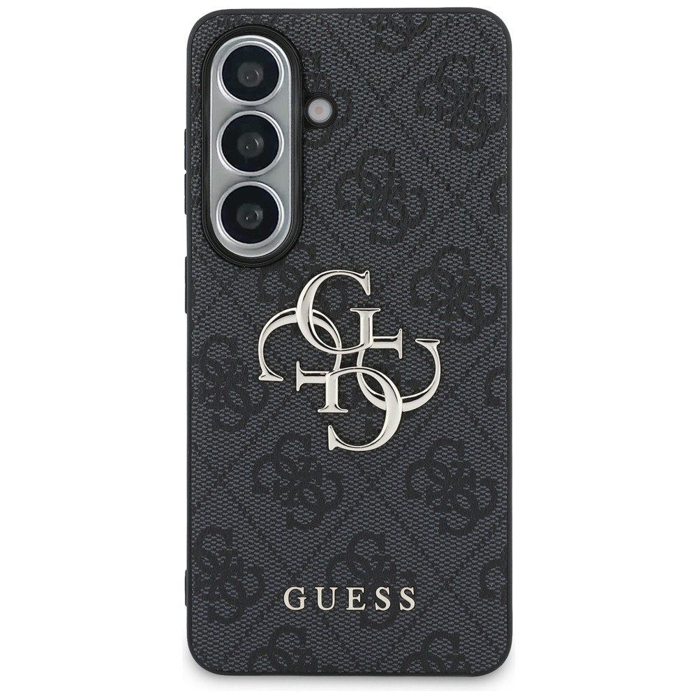 Guess 4G Big Metal Logo dėklas Samsung Galaxy S26 - Juodas