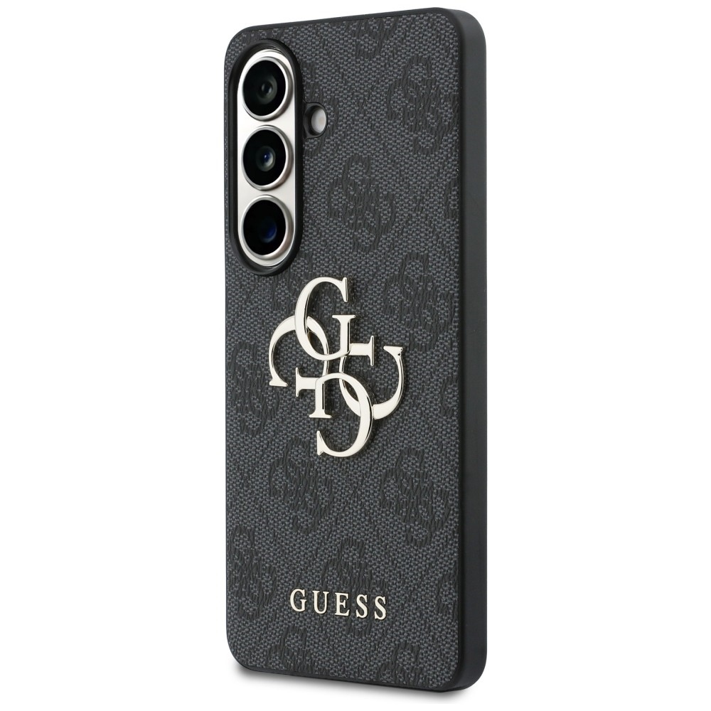 Guess 4G Big Metal Logo dėklas Samsung Galaxy S26 Plus - Juodas