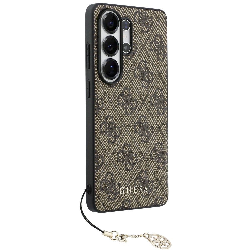 Guess 4G Classic Logo Charm MagSafe dėklas Samsung Galaxy S26 Ultra - Rudas