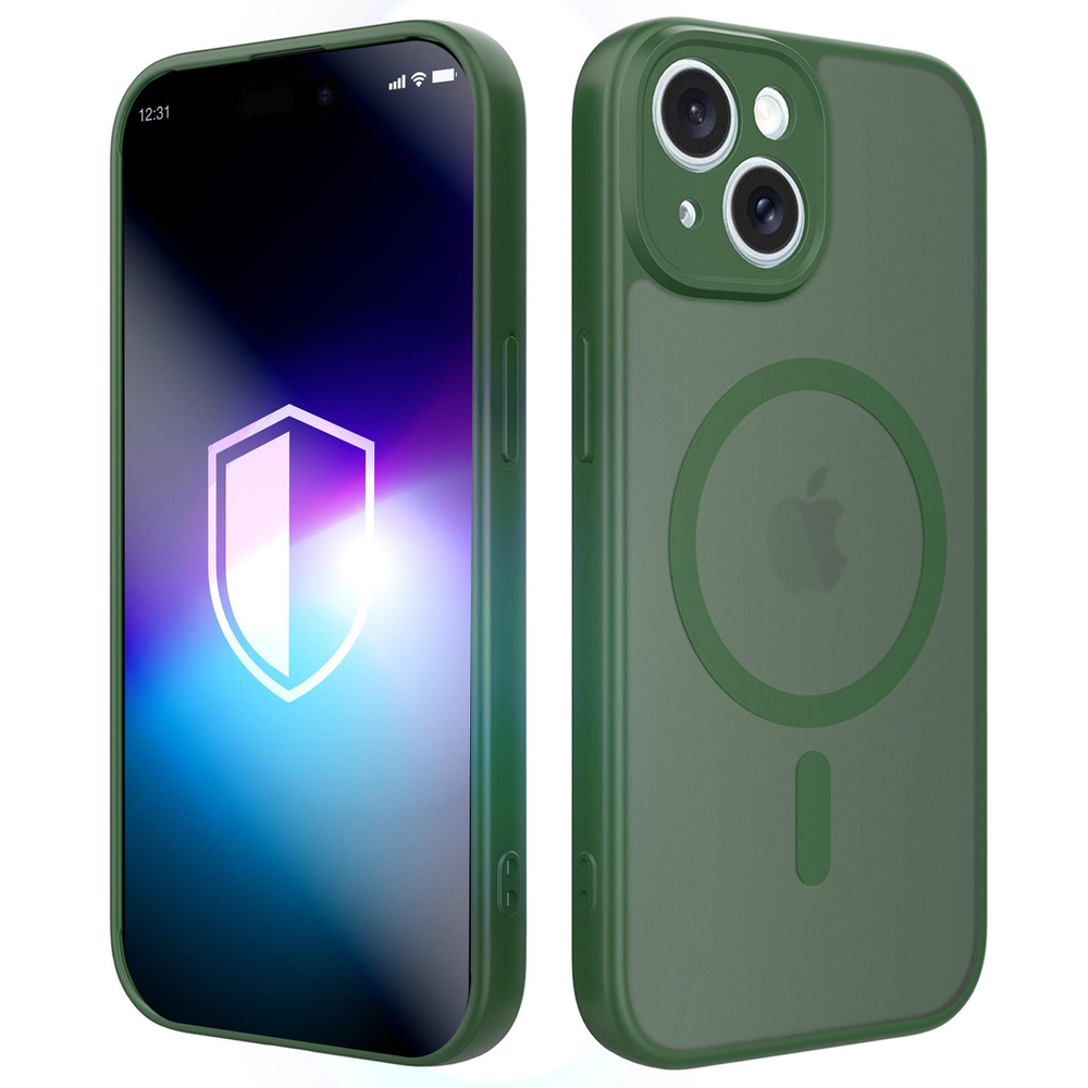 3mk Misty MagCase skirtas iPhone 15 - žalias
