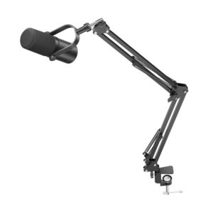 BOYA CastMic P60B studijos mikrofonas su koja, laidinis USB XLR - juodas
