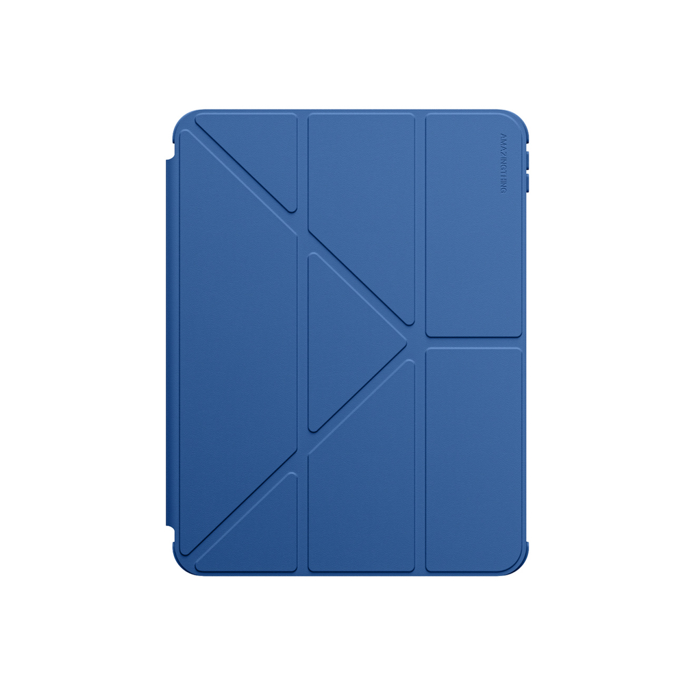 AmazingThing Titan Pro Case dėklas, skirtas iPad A16 11", su 720° besisukančiu stovu ir rašiklio laikikliu – mėlynas