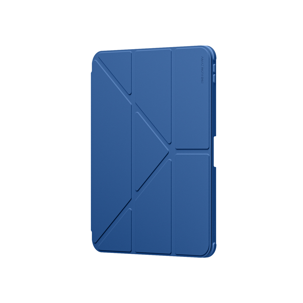AmazingThing Titan Pro Case dėklas, skirtas iPad A16 11", su 720° besisukančiu stovu ir rašiklio laikikliu – mėlynas