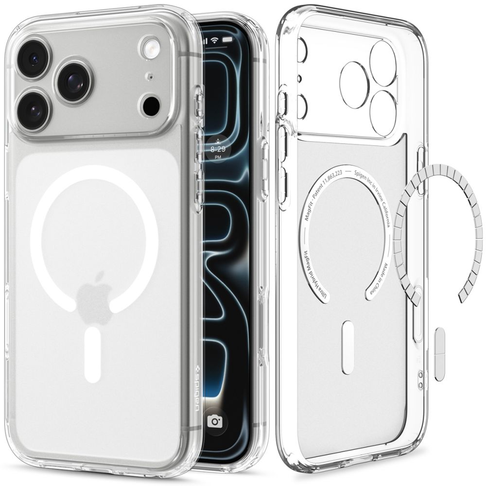 Dėklas Spigen Ultra Hybrid MagSafe iPhone 17 Pro / 18 Pro, matinis baltas