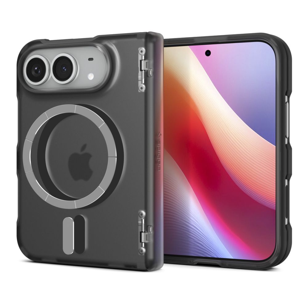 Dėklas Spigen Ultra Hybrid Pro MagSafe iPhone Duo, matinis juodas