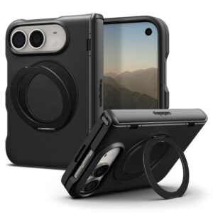 Dėklas Spigen Slim Armor Pro S MagSafe iPhone Duo, juodas