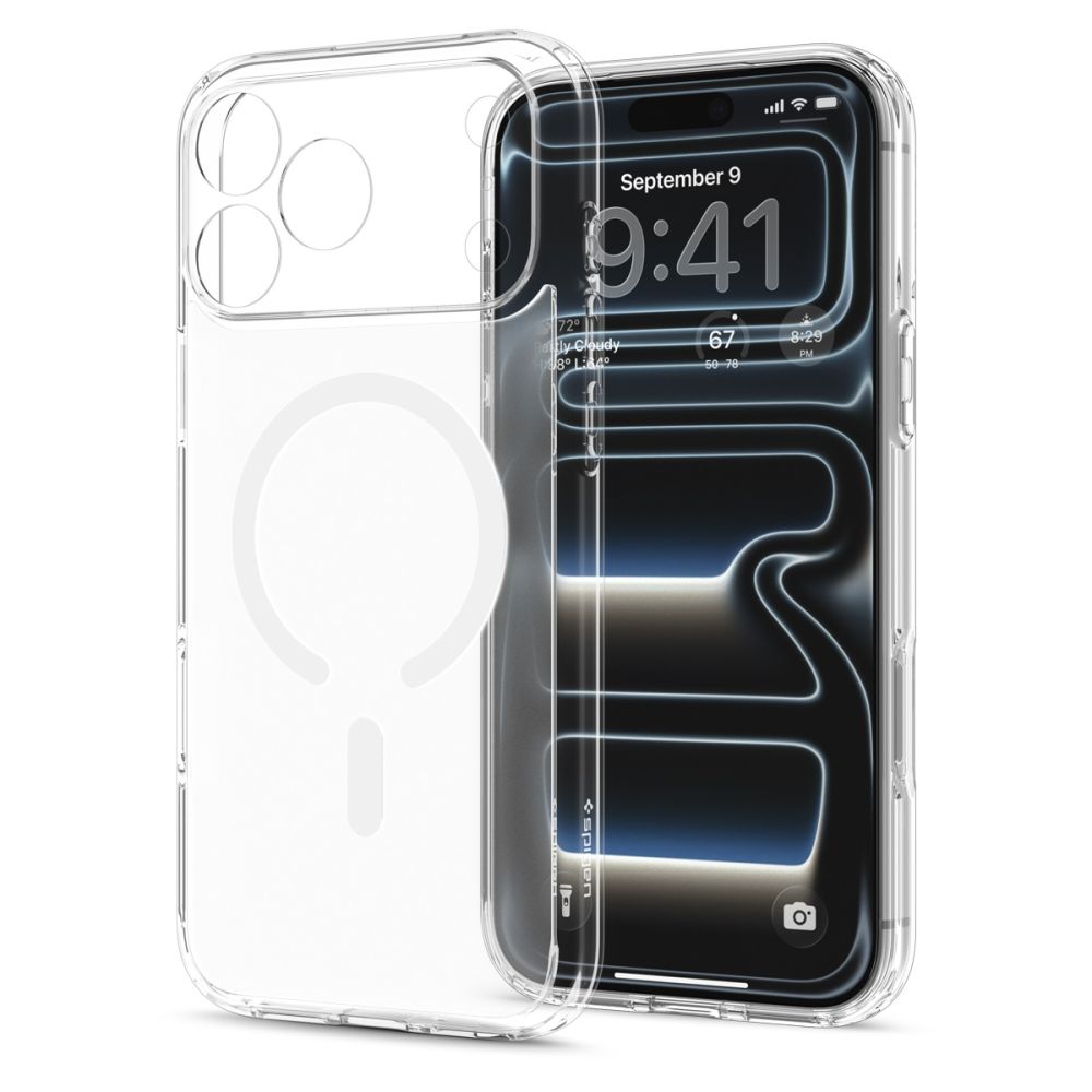 Dėklas Spigen Ultra Hybrid MagSafe iPhone 17 Pro / 18 Pro, matinis baltas