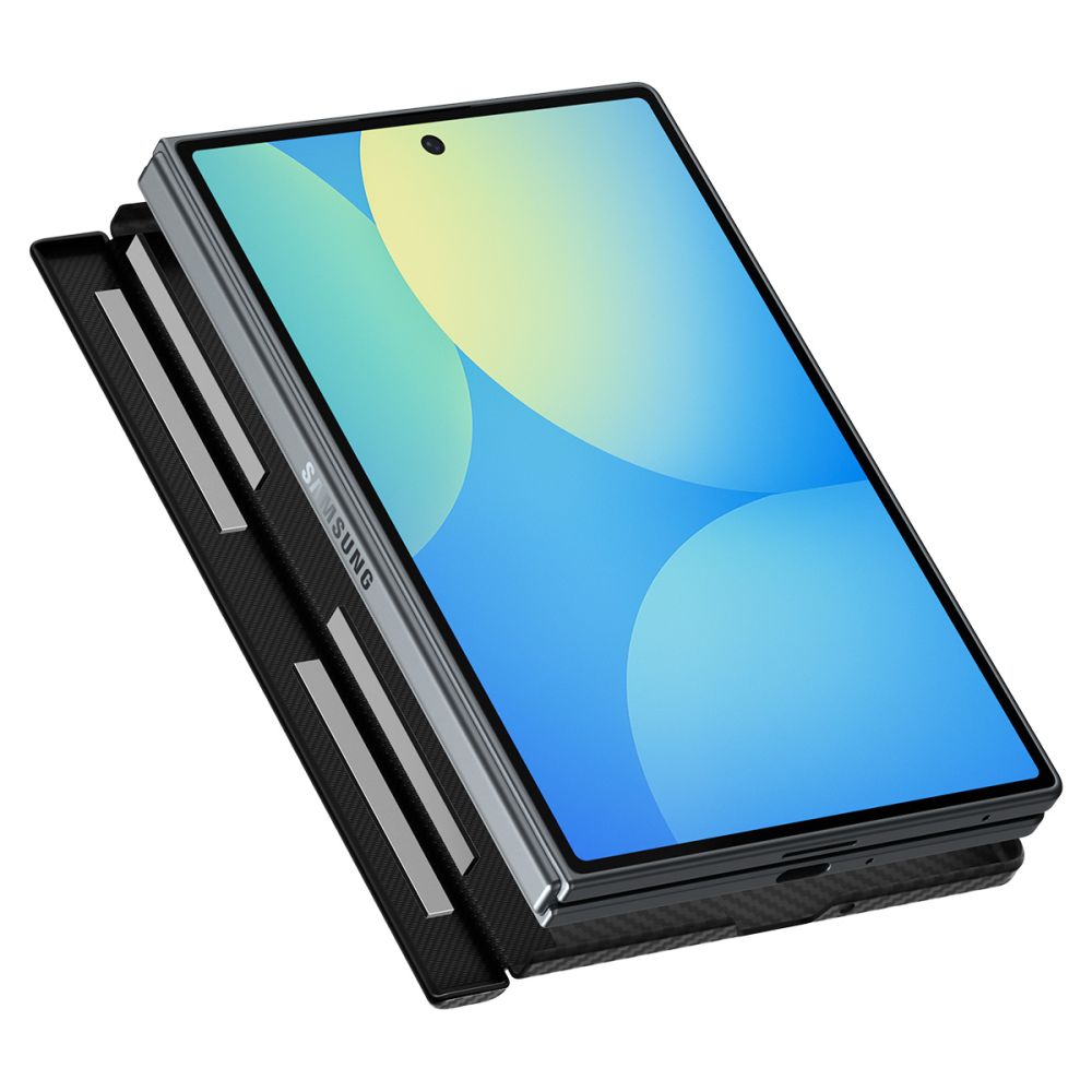 Dėklas Spigen AirSkin Aramid MagFit Galaxy Z Fold 8, juodas