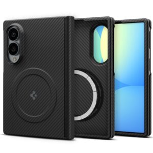 Dėklas Spigen AirSkin Aramid MagFit Galaxy Z Fold 8, juodas